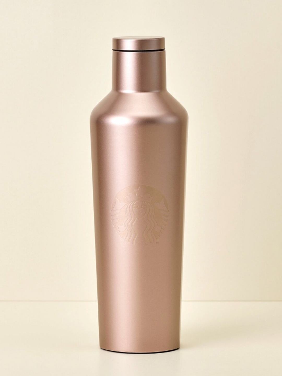 

Starbucks Gold Toned Stainless Steel Brand Logo Printed Regular Water Bottle 473 ml