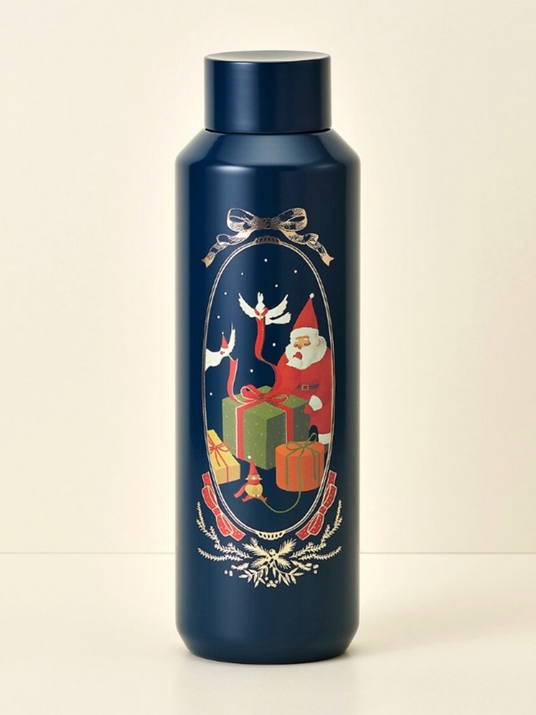 

Starbucks Navy Blue & Red Printed Stainless Steel Water Bottle 591 ml