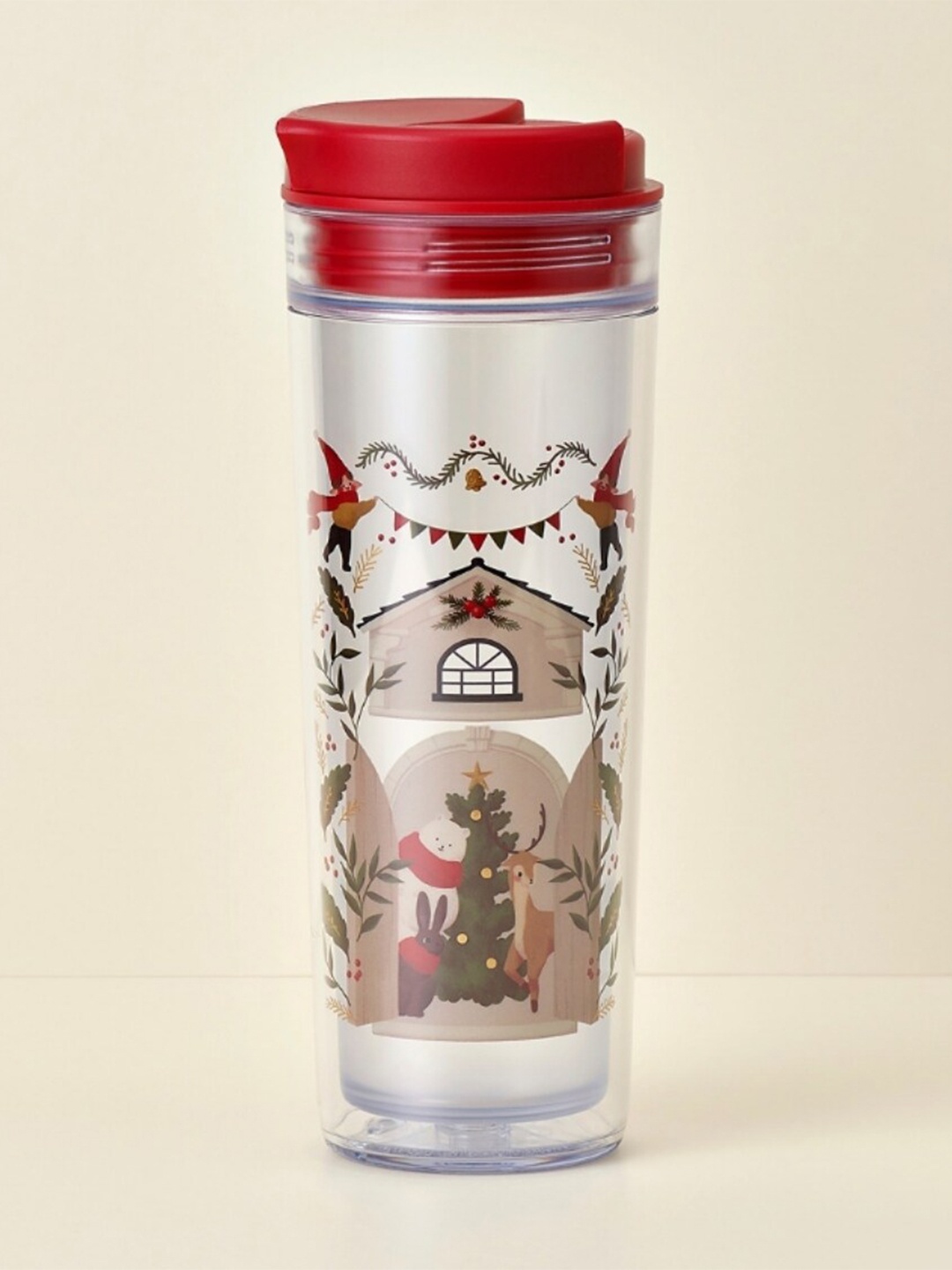 

Starbucks Printed Transparent Screw Water Bottle 473 ml