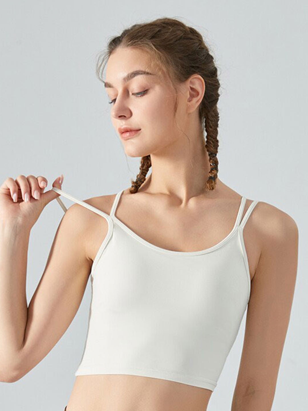 

JC Collection Sleeveless Crop Top, White