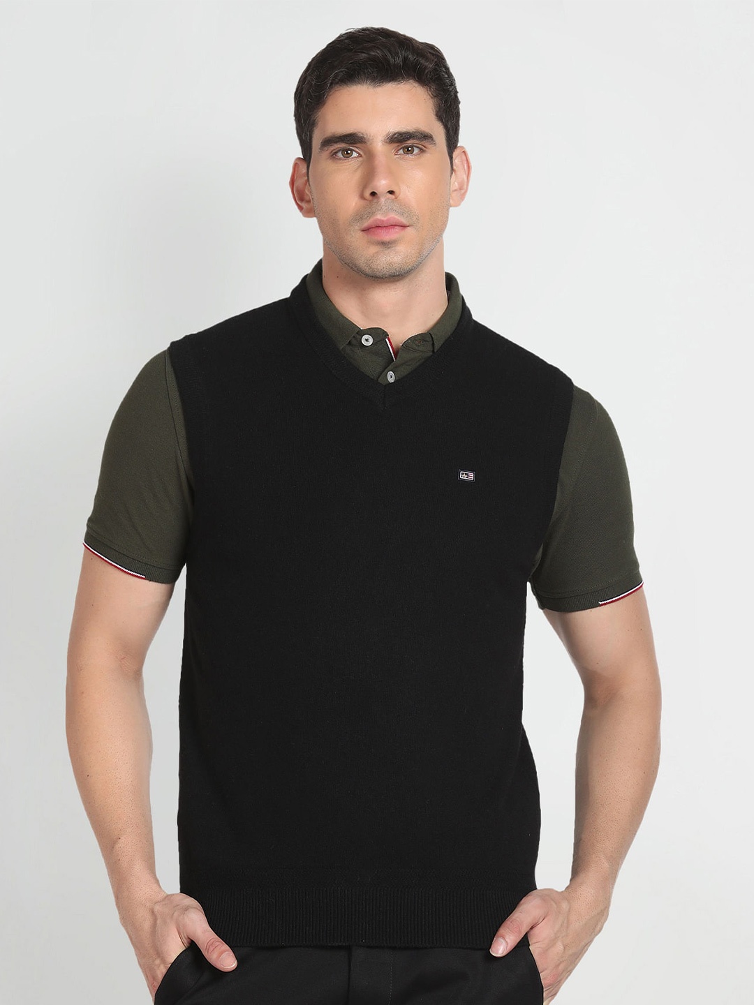 

Arrow Sport Men Black Woollen Fashion