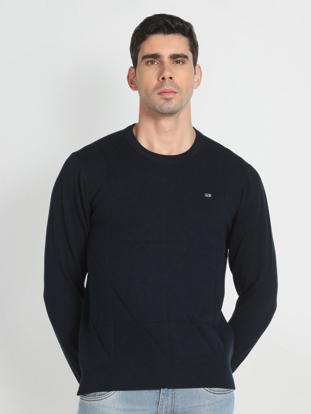 

Arrow Sport Long Sleeves Cotton Pullover, Blue