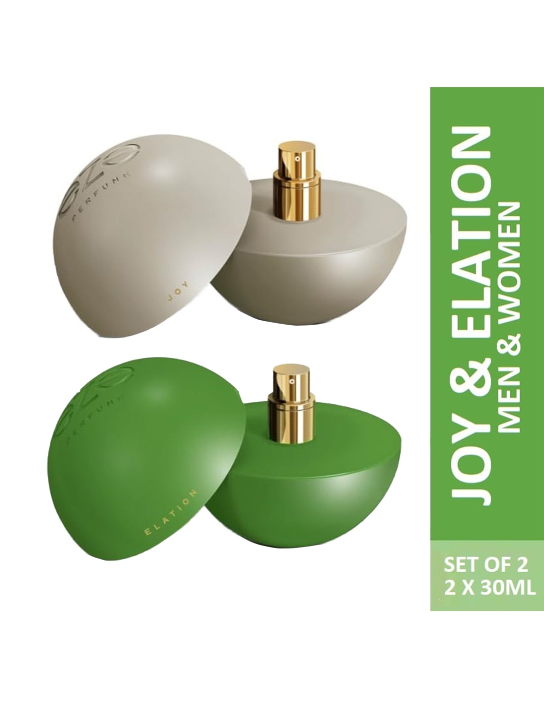 

EZE Set of 2 Joy & Elation Eau De Parfum - 30ml Each, Green