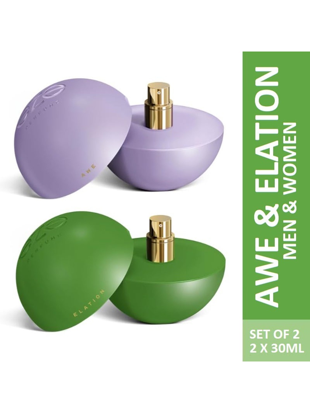 

EZE Set of 2 Awe & Elation Eau De Parfum - 30ml Each, Purple