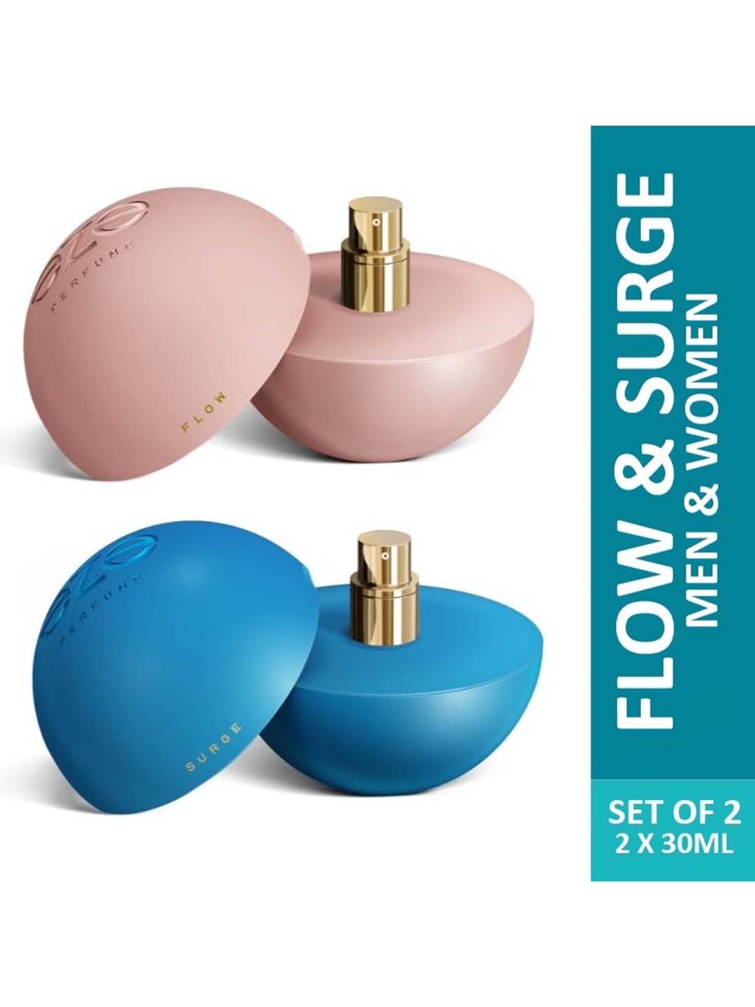

EZE Set of 2 Flow & Surge Eau De Parfum - 30ml Each, Nude