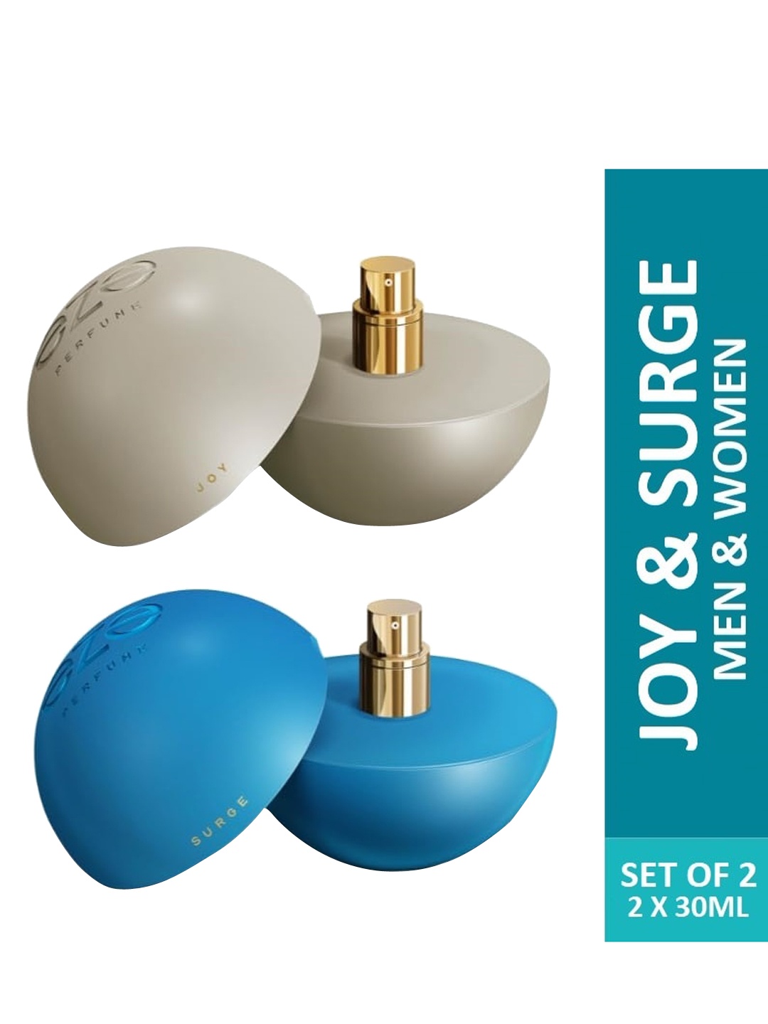 

EZE Set of 2 Joy & Surge Long Lasting Eau De Parfum - 30ml Each, Beige