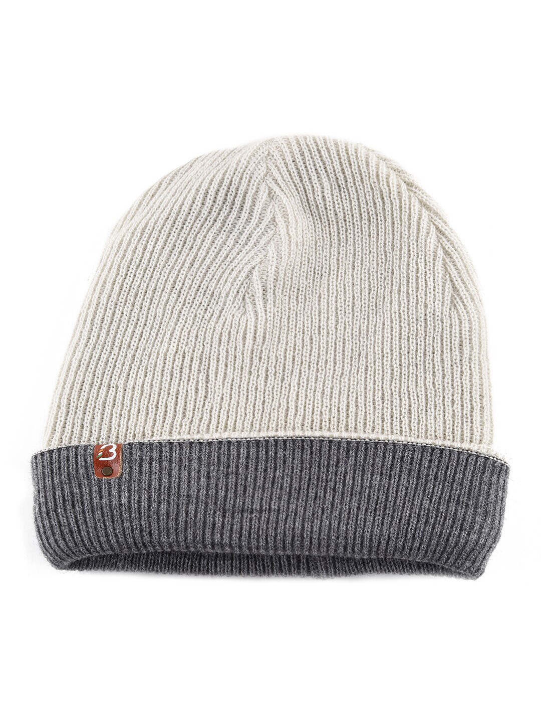 

Bharatasya Ribbed Acrylic Beanie, Grey