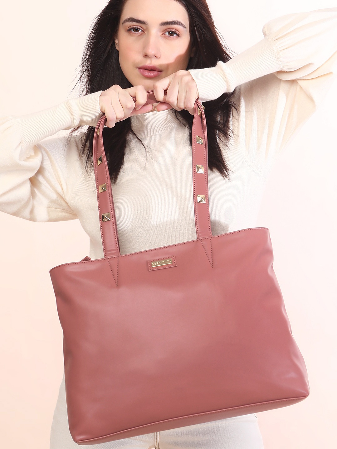 

Vero Moda Oversized Structured Shoulder Bag, Pink