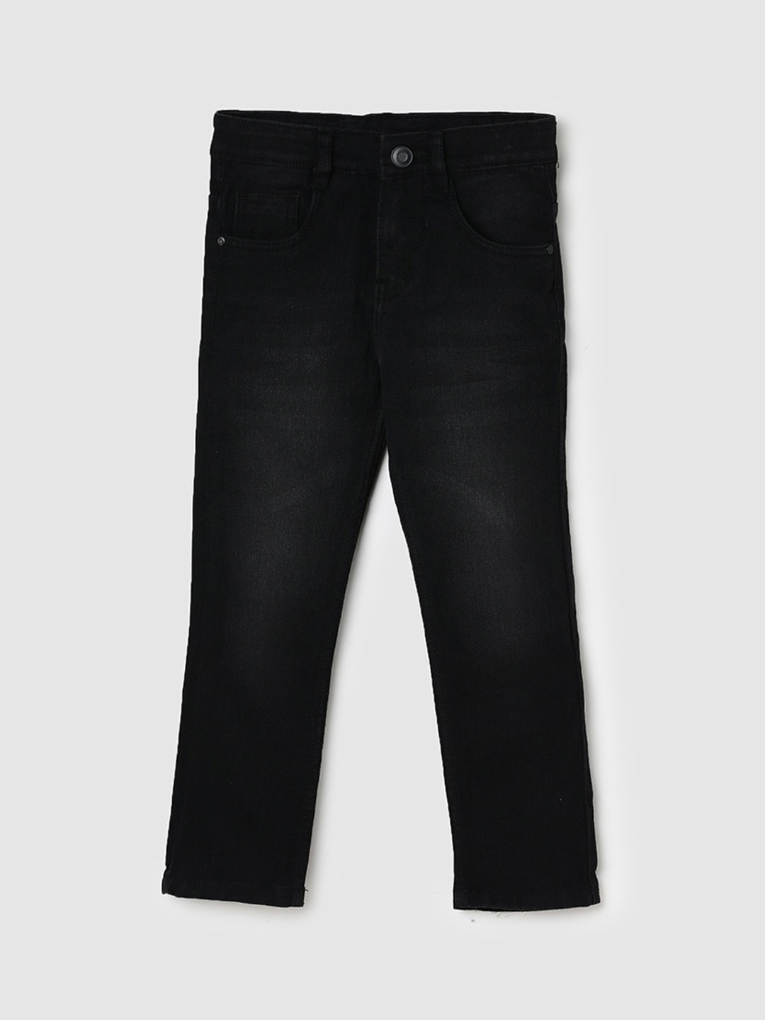 

max Boys Black Light Fade Clean Look Stretchable Jeans