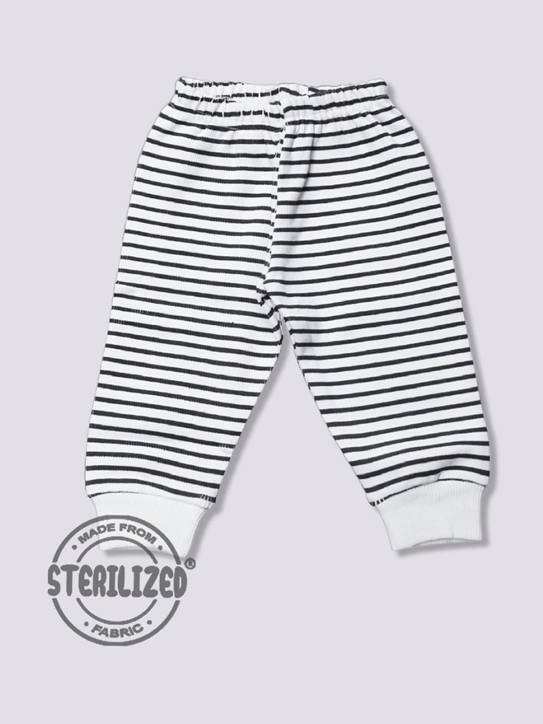 

Moms Love Infants Kids Striped Cotton High Rise Joggers, Charcoal