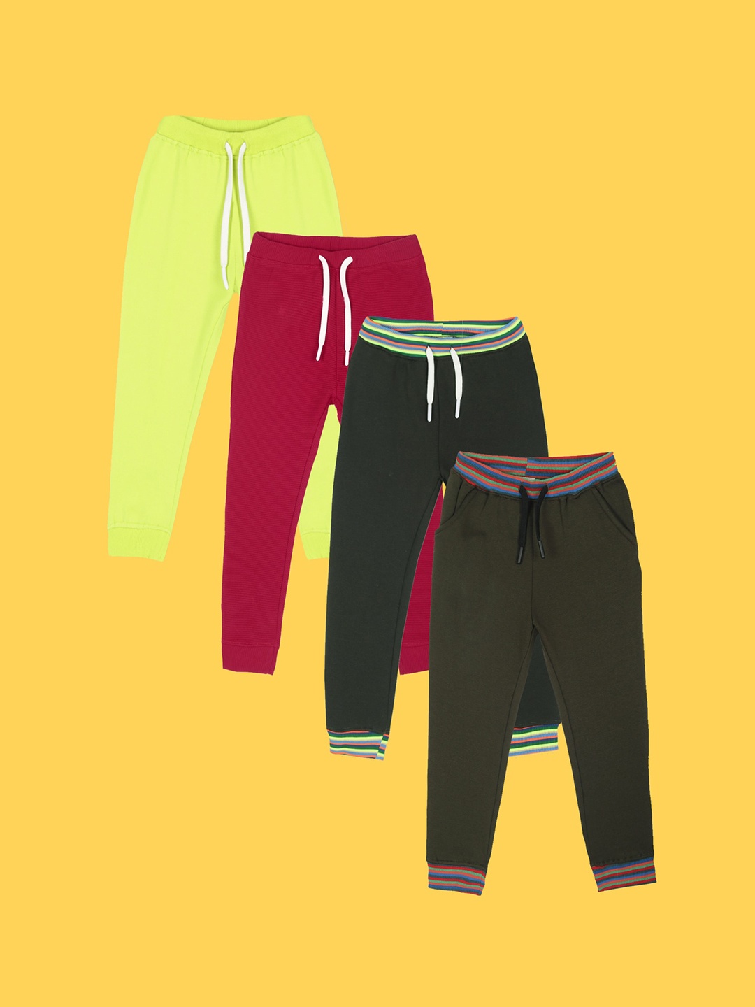 

Anthrilo Boys Multicoloured Relaxed Joggers Trousers, Multi