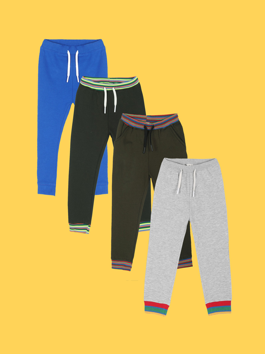 

Anthrilo Boys Relaxed Pack Of 4 Joggers, Grey