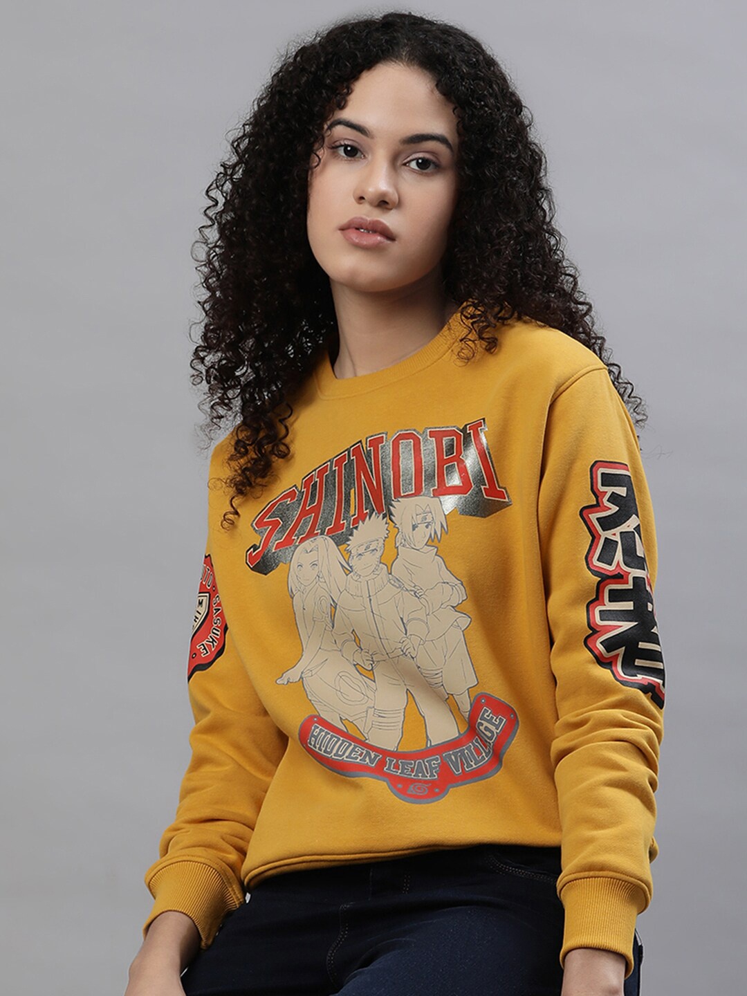 

Free Authority Naruto Printed Cotton Sweatshirt, Yellow