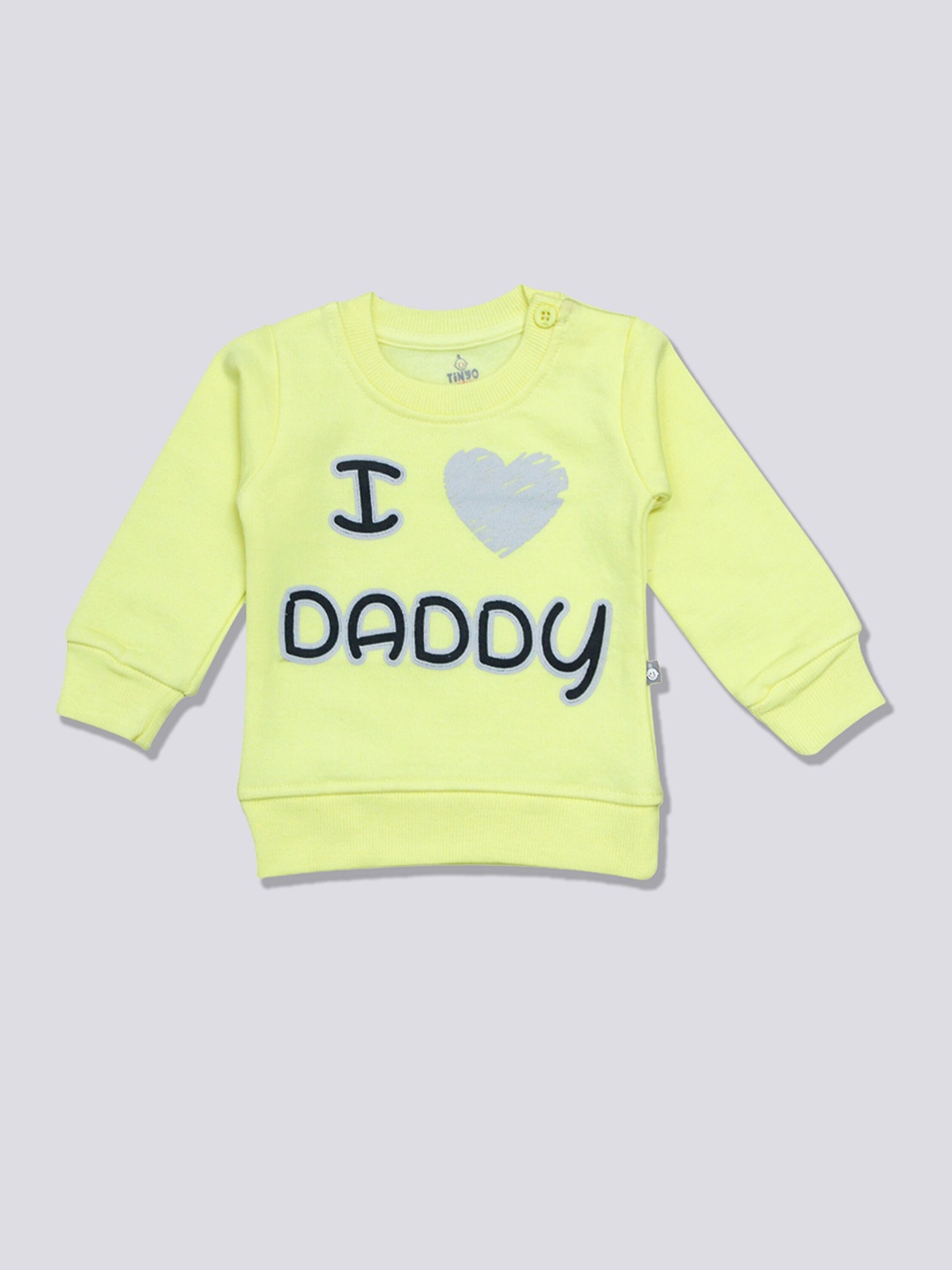 

Moms Love Infants I Love Daddy Printed Fleece Sweatshirt, Lime green