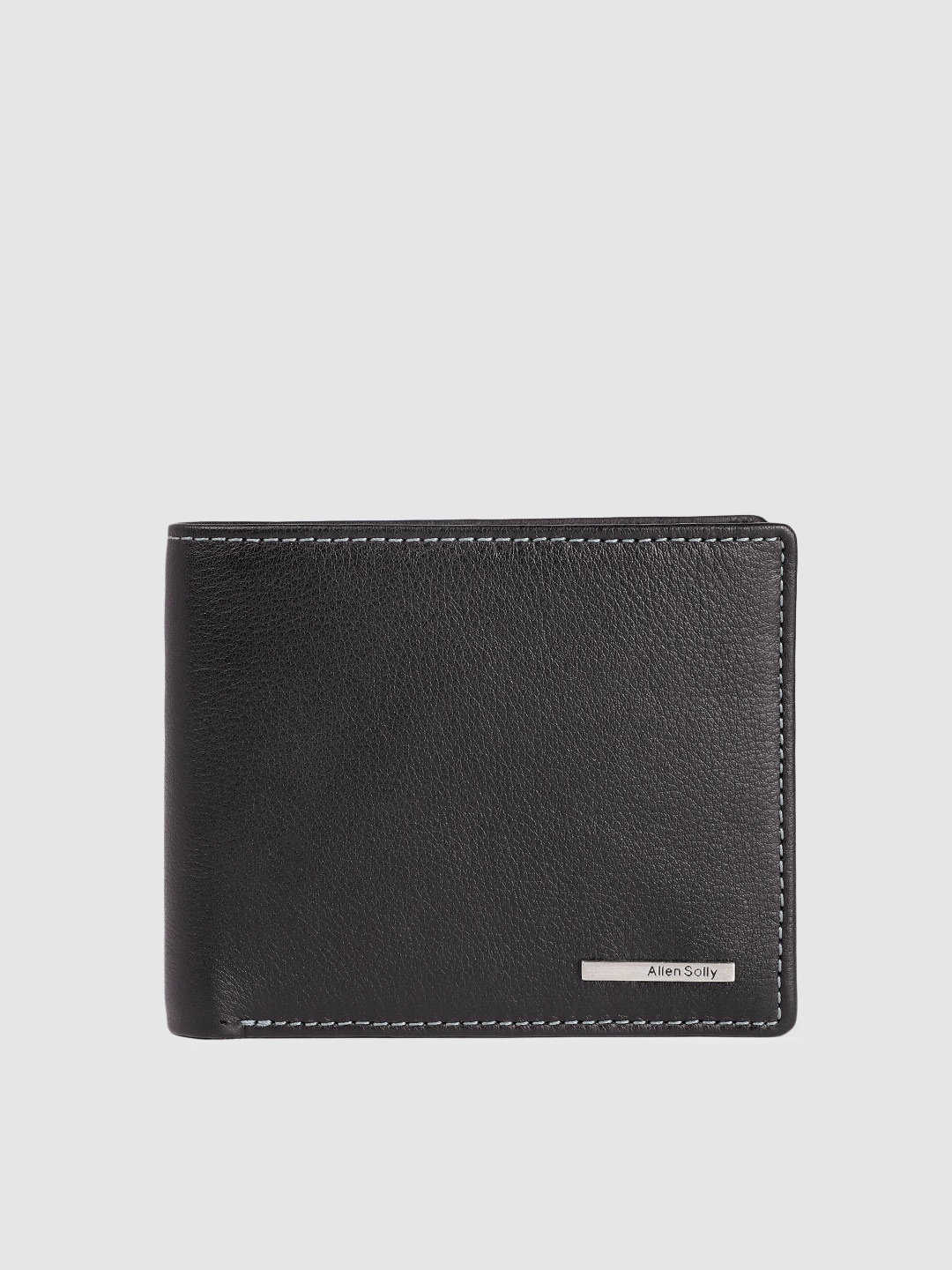 

Allen Solly Men Leather Two Fold Wallet, Black