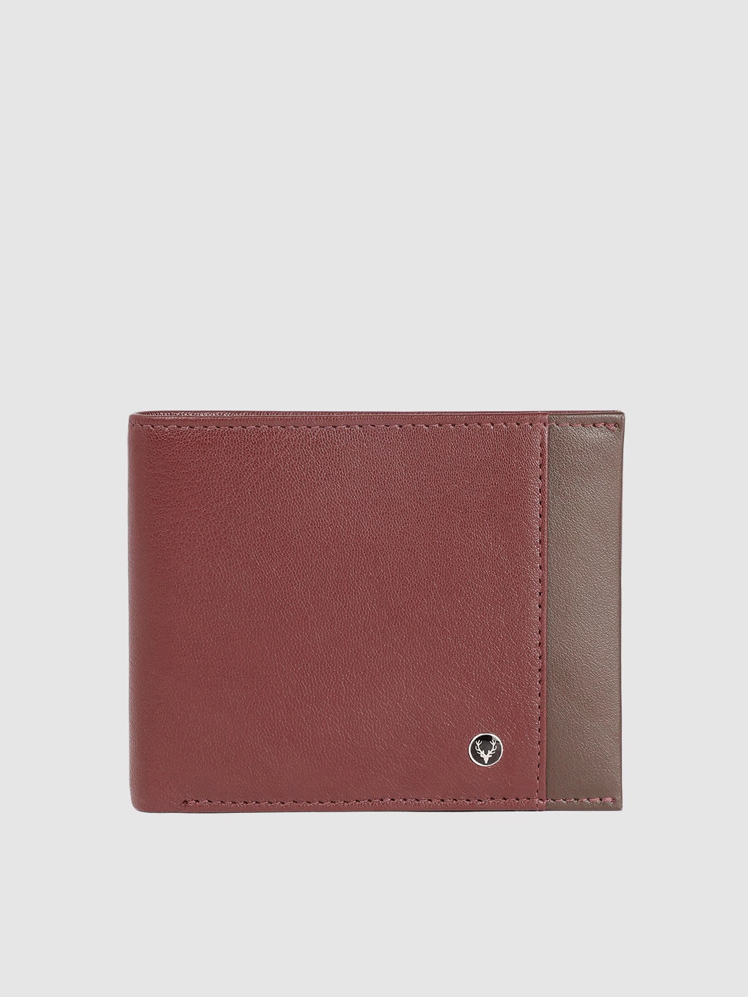 

Allen Solly Men Leather Two Fold Wallet, Maroon