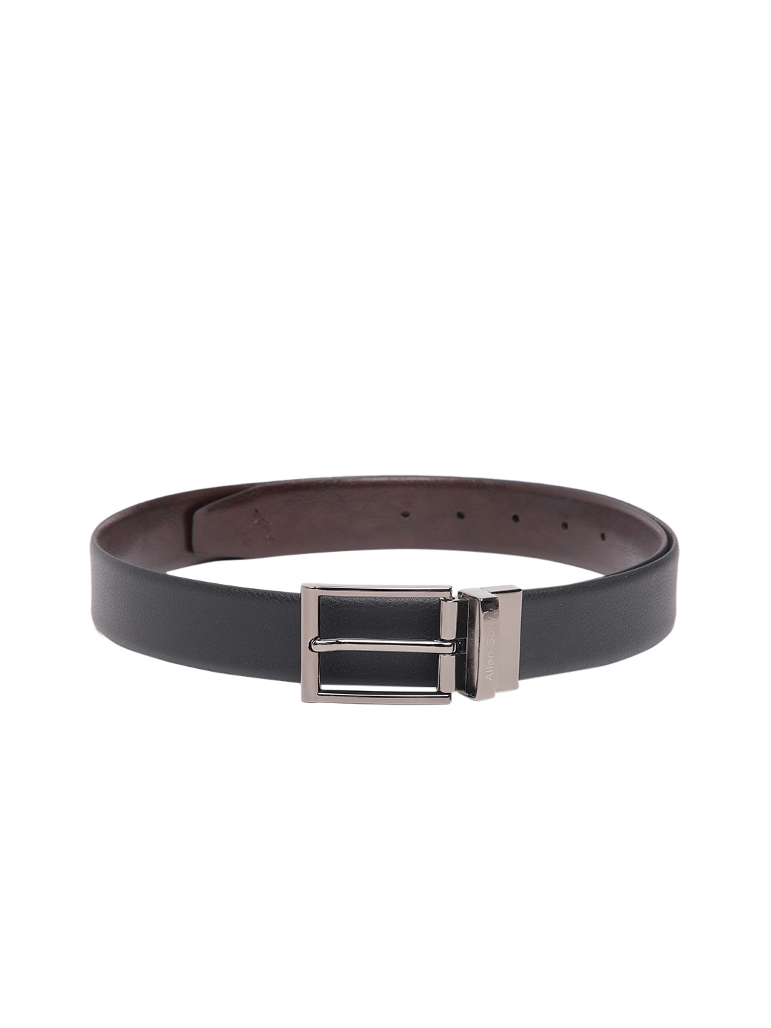 

Allen Solly Men Leather Reversible Belt, Black