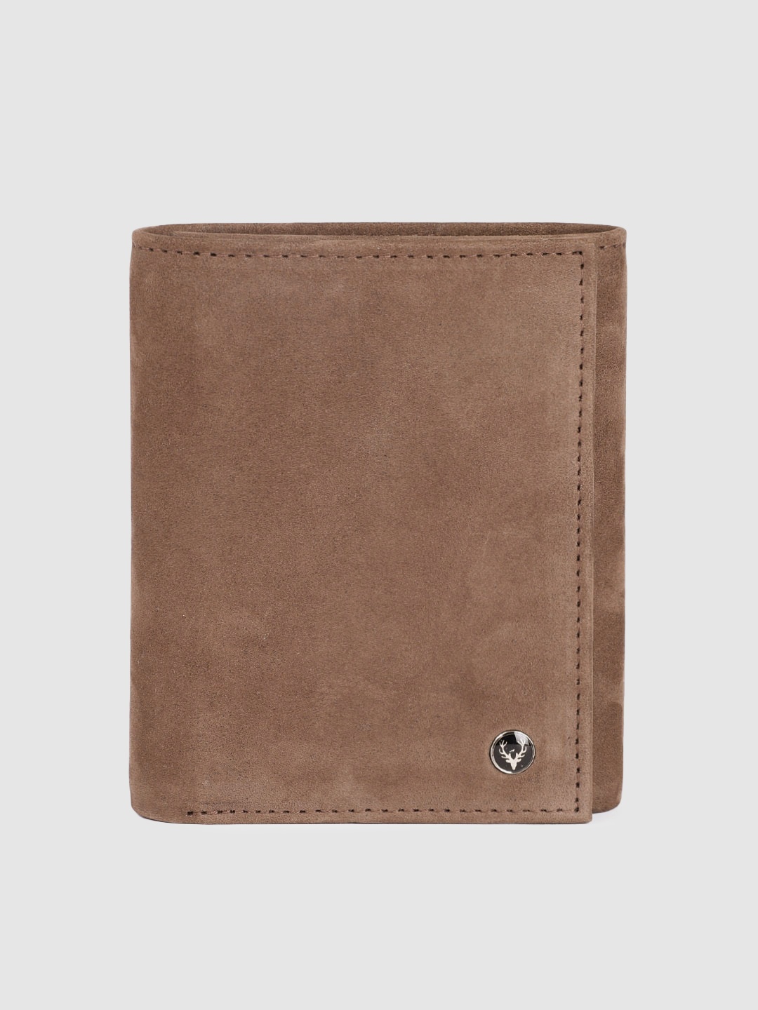 

Allen Solly Men Leather Three Fold Wallet, Brown