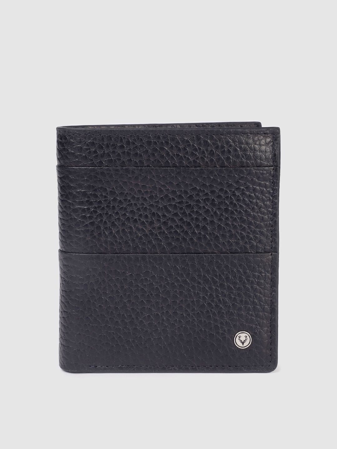 

Allen Solly Men Textured Leather Two Fold Wallet, Black