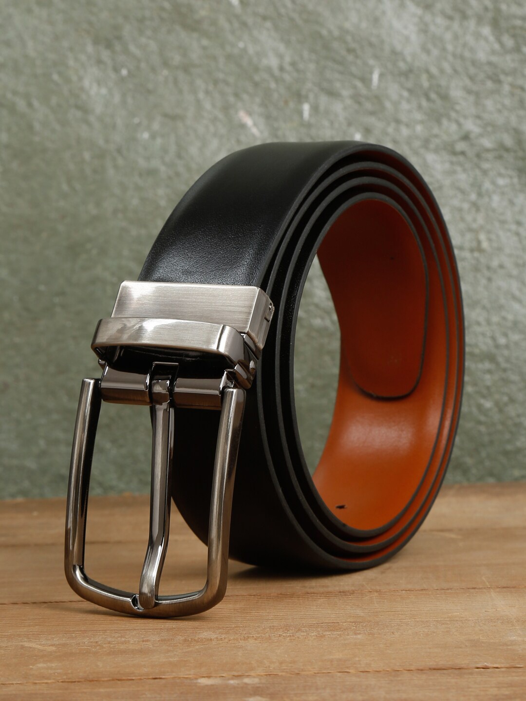 

Apsis Men Reversible Formal Belt, Black