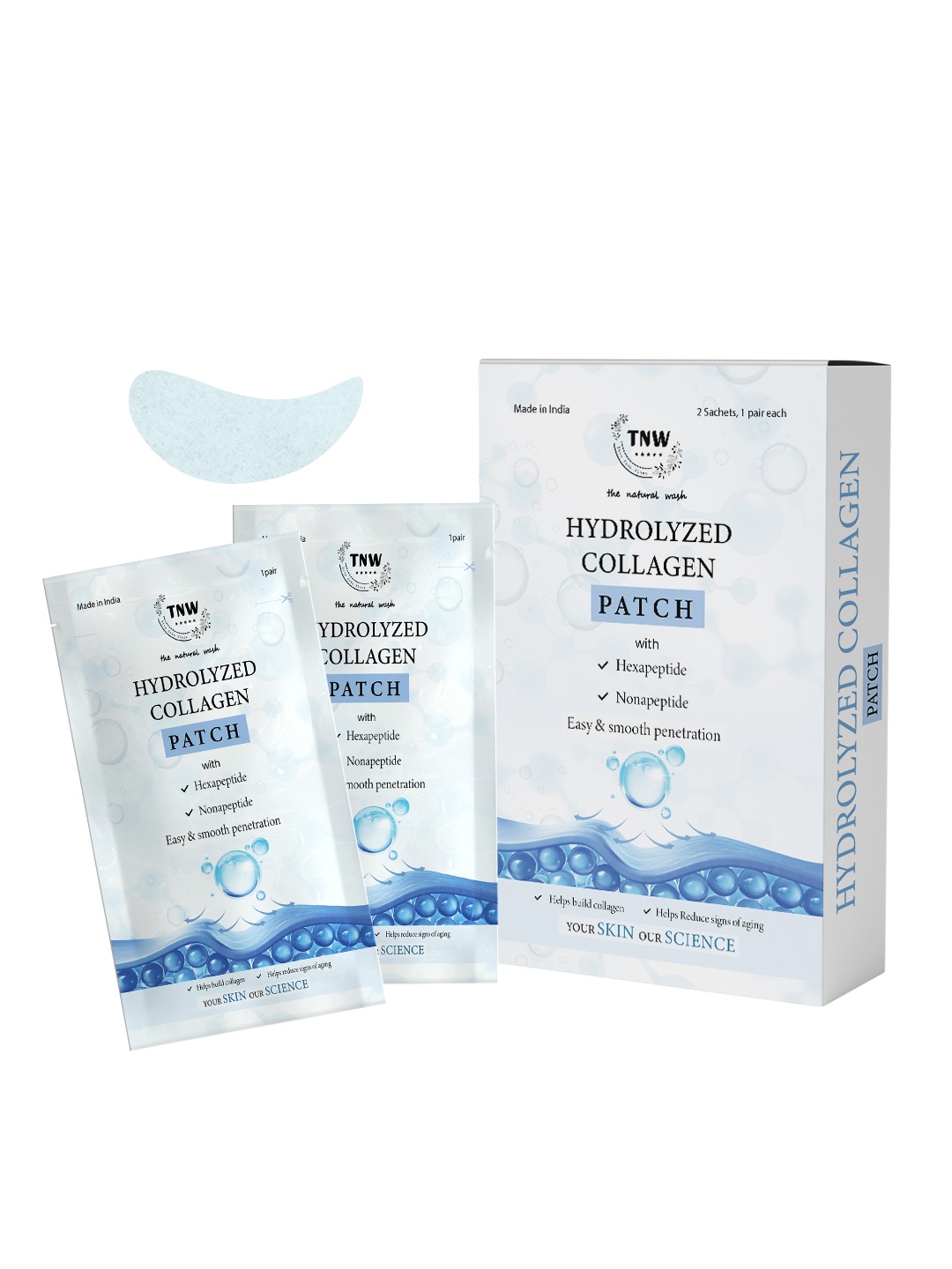 

TNW the natural wash Hydrolyzed Collagen Patch - 2 Sachets, White