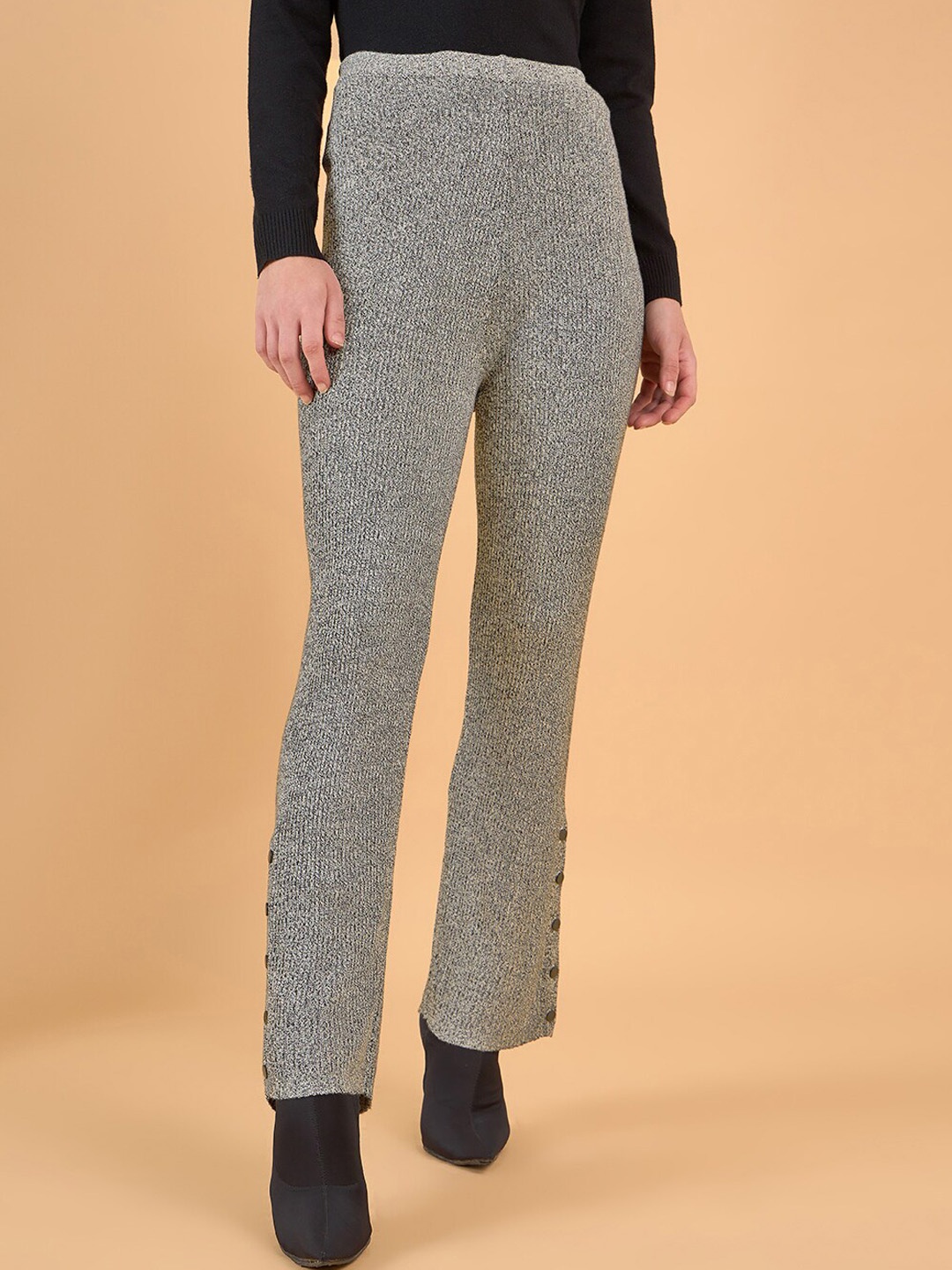 

STYLE BLUSH Women Urban Slim Skinny Fit High Rise Easy Wash Trousers, Blue