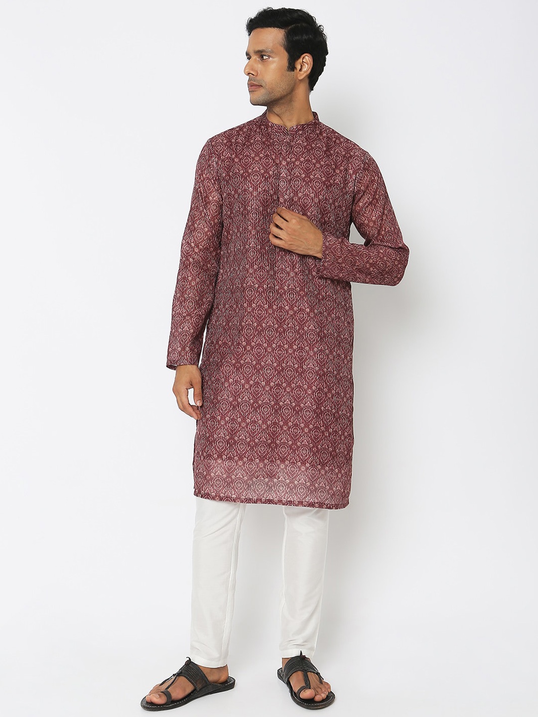 

Ethnicity Ethnic Motifs Printed Kurta, Orange