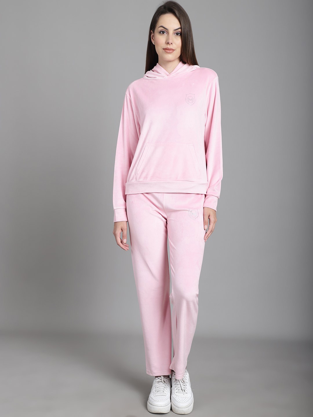 

MARC LOUIS Hooded Sweatshirt & Trackpant, Pink