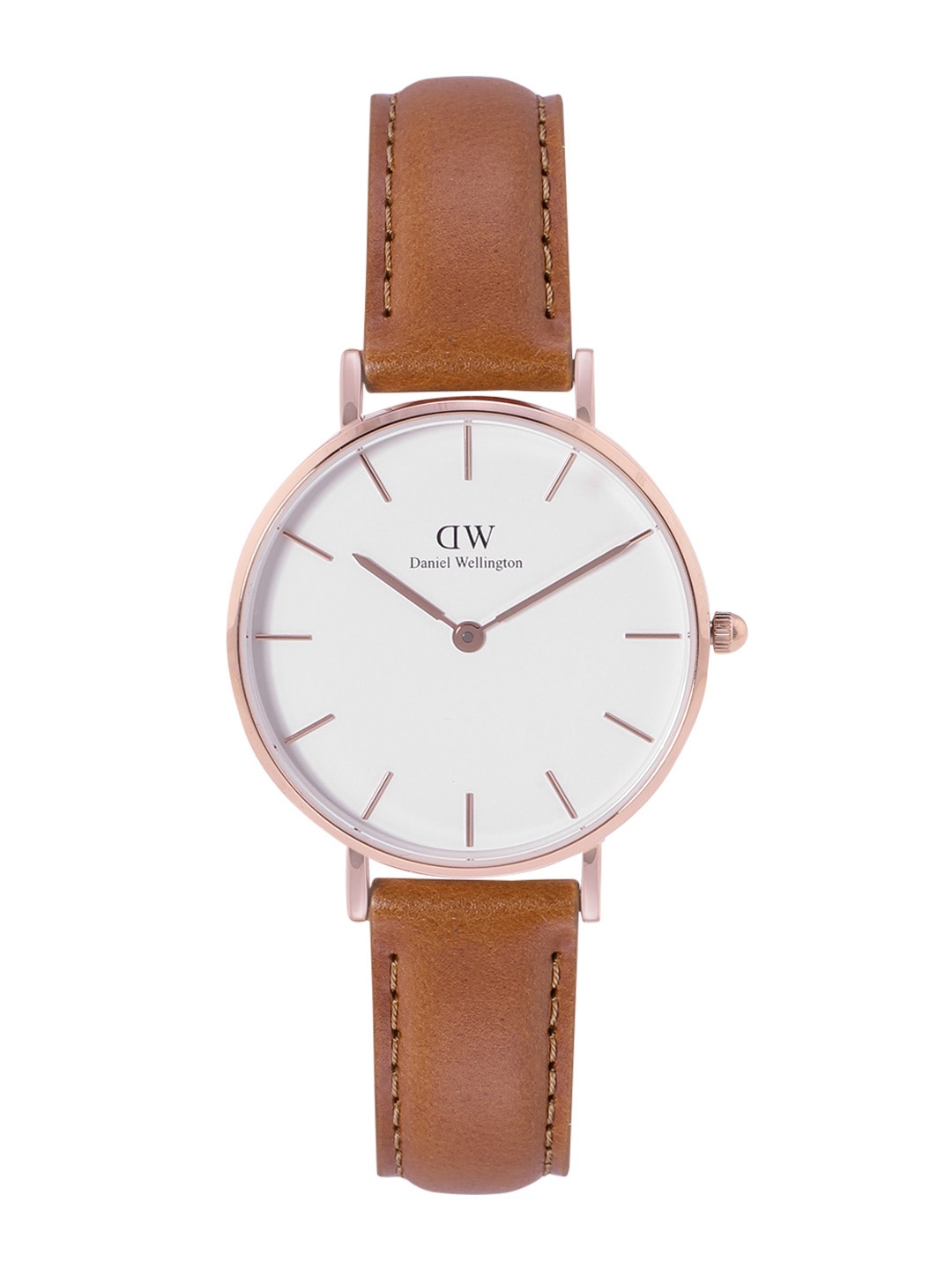 

Daniel Wellington Women Petite Durham Leather Straps Analogue Watch- DW00100172K, White