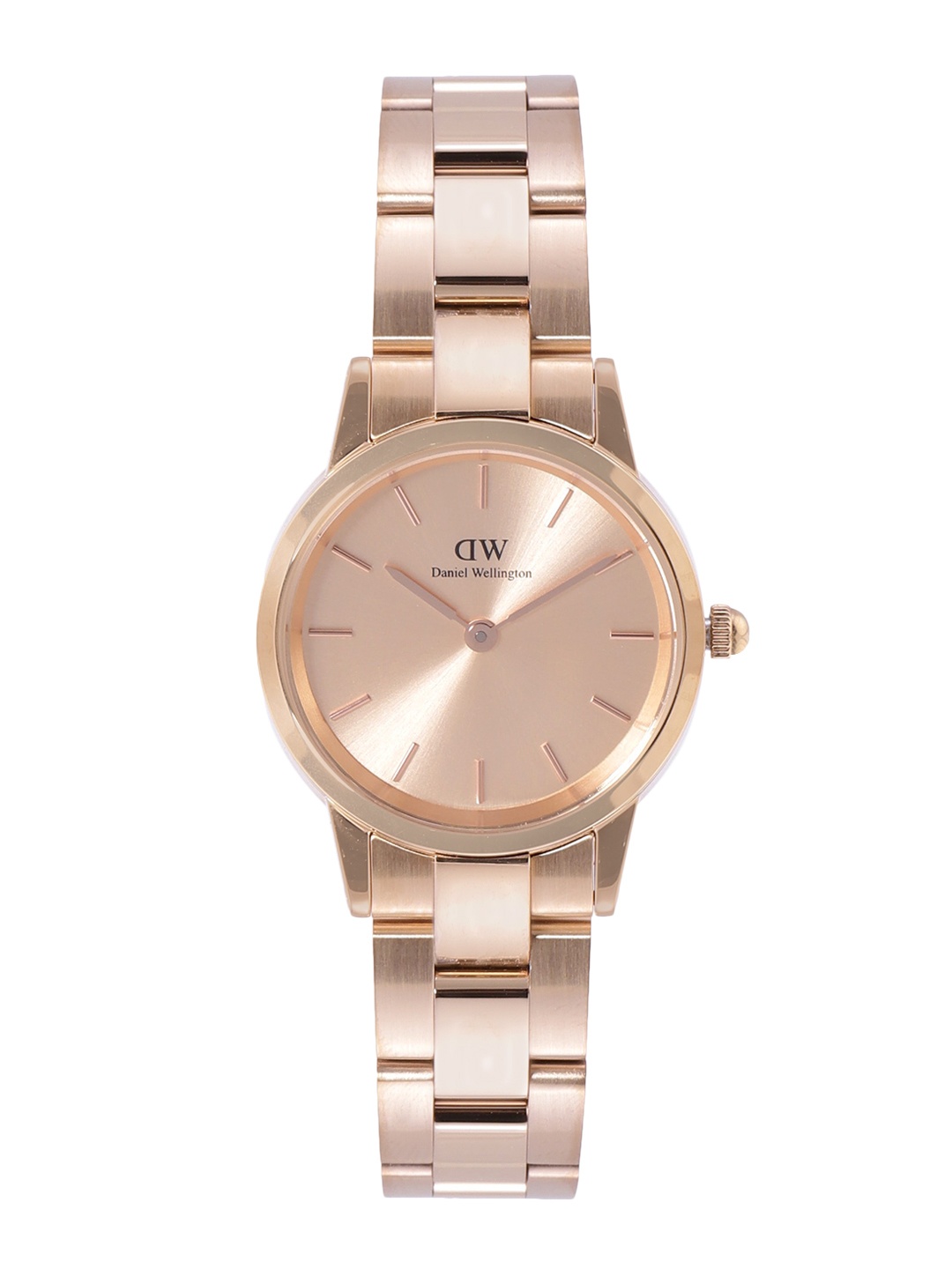 

Daniel Wellington Women Iconic Link Unitone 28 Bracelet Style Analogue Watch- DW00100401K, Gold