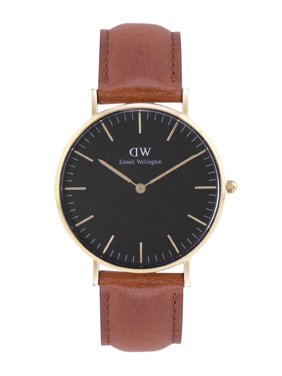 

Daniel Wellington Unisex St Mawes Leather Straps Analogue Watch DW00100545K, Black