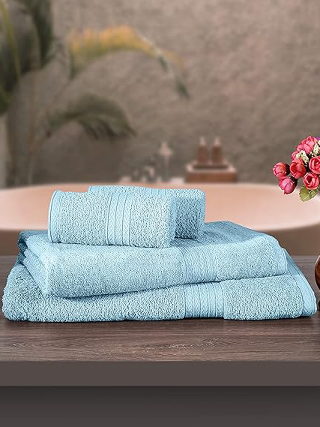 

Signature 4-Pcs Bath Towel Set, Blue