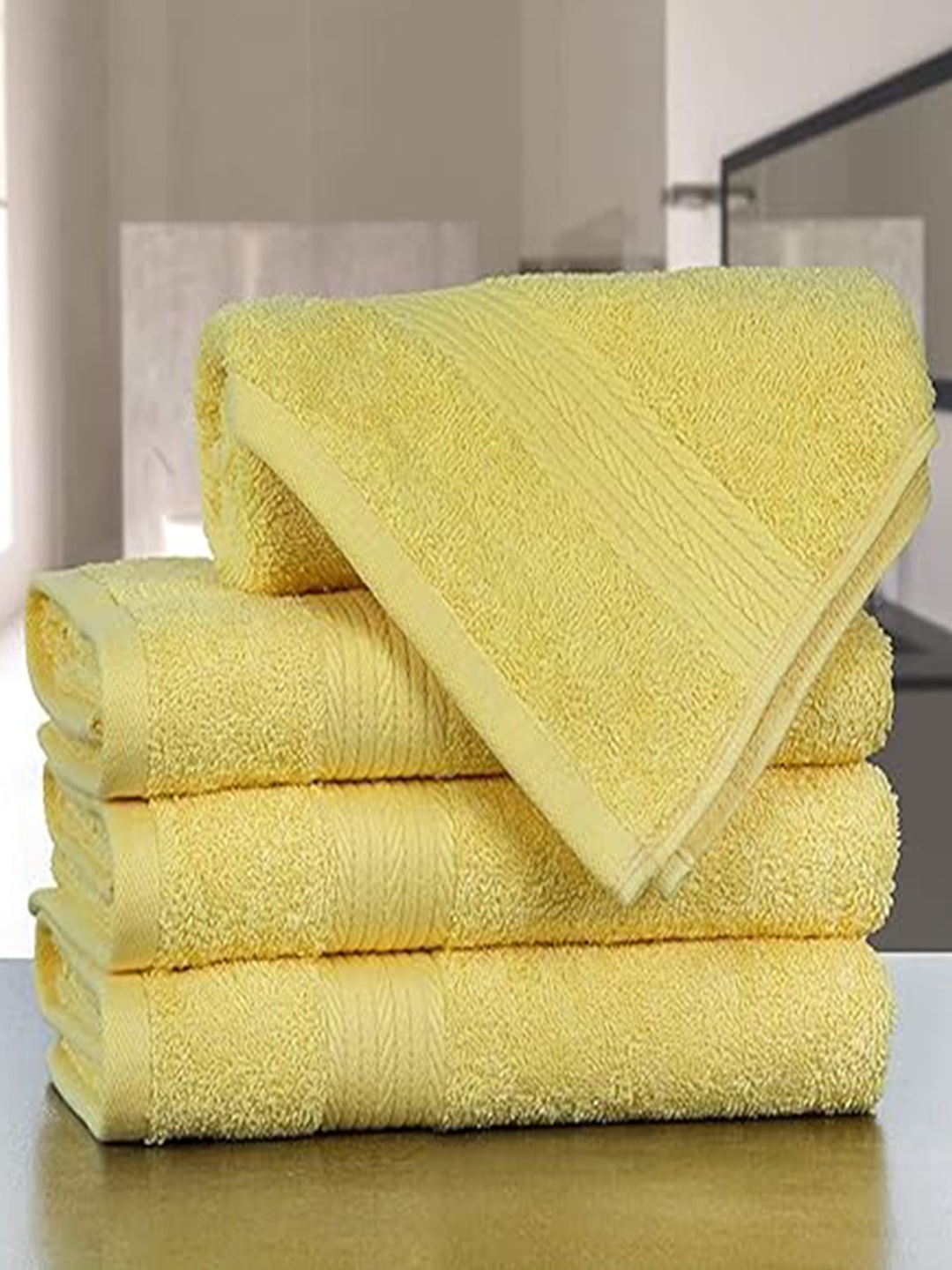 

Signature 4-Pcs Bath Towel Set, Yellow