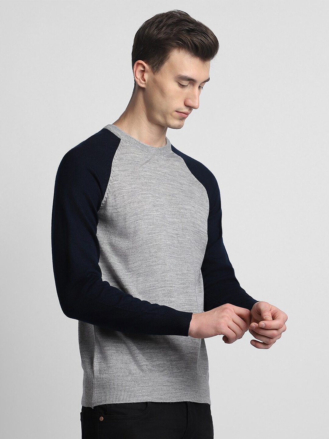 

Dennis Lingo Colourblocked Acrylic Pullover, Grey