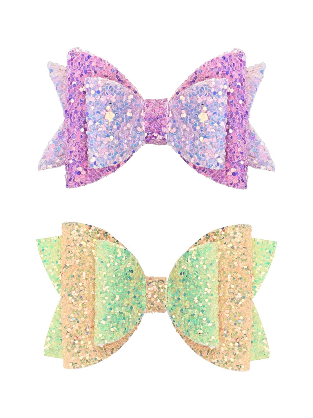 

Aye Candy Girls Set Of 2 Embellished Bow Alligator Hair Clips, Yellow