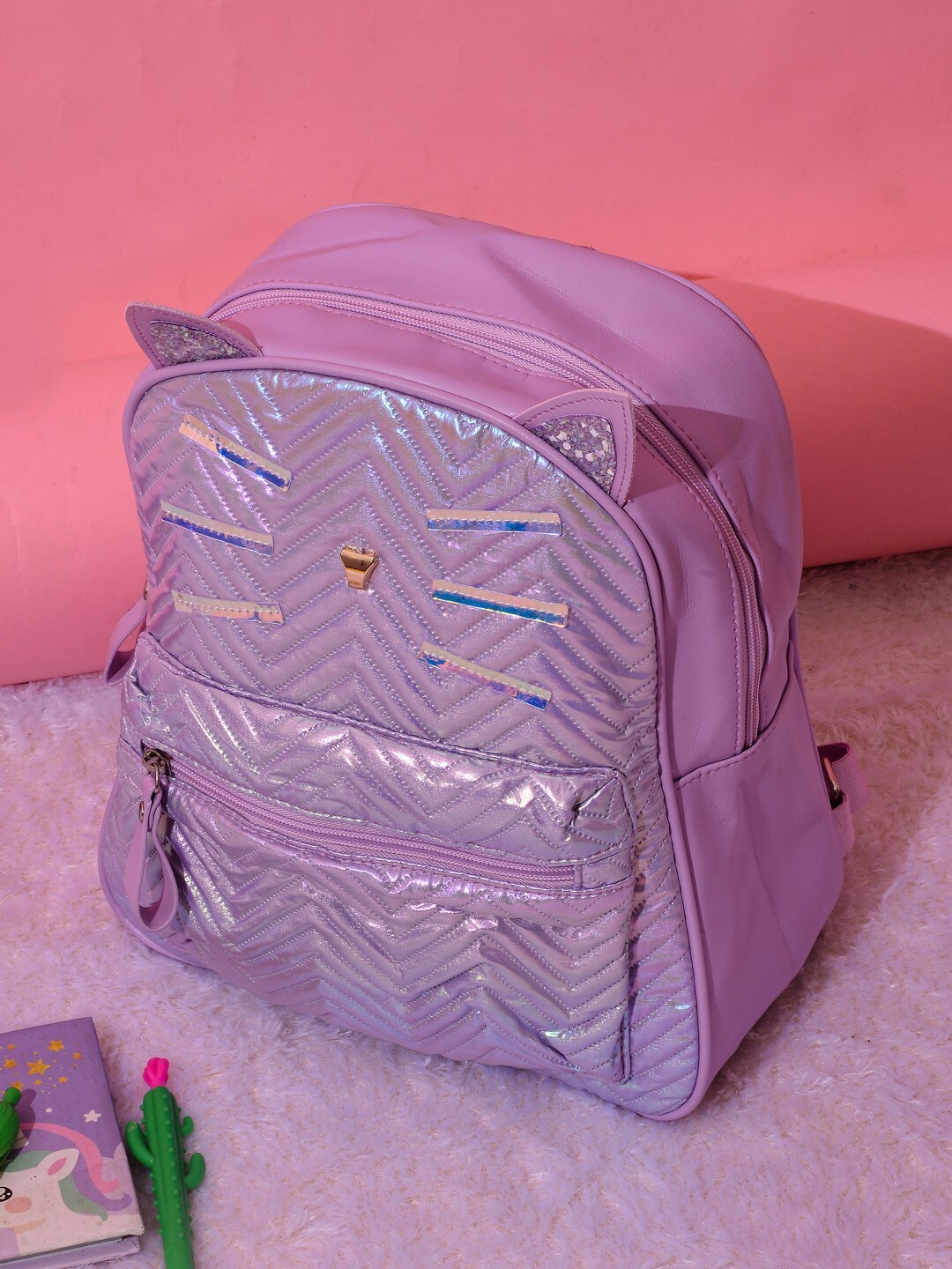 

POPLINS Kids Graphic Backpack, Purple