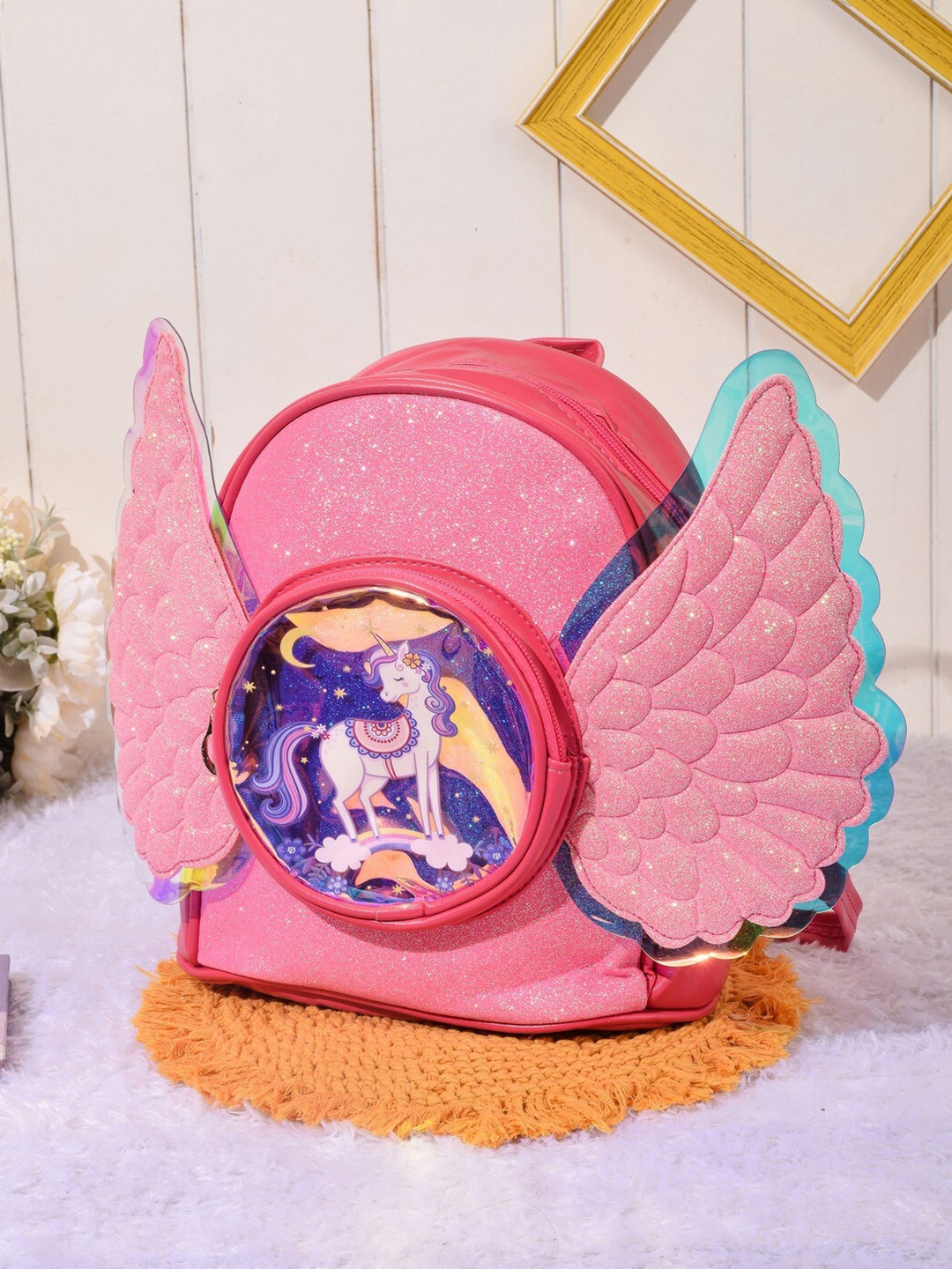 

POPLINS Kids Graphic Backpack, Pink