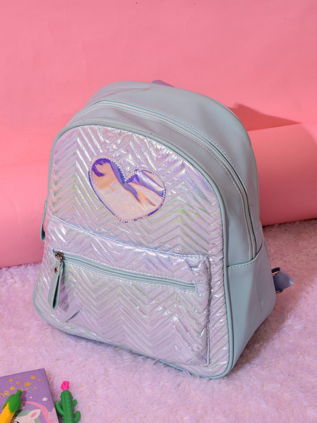 

POPLINS Kids Quilted Backpack, Green