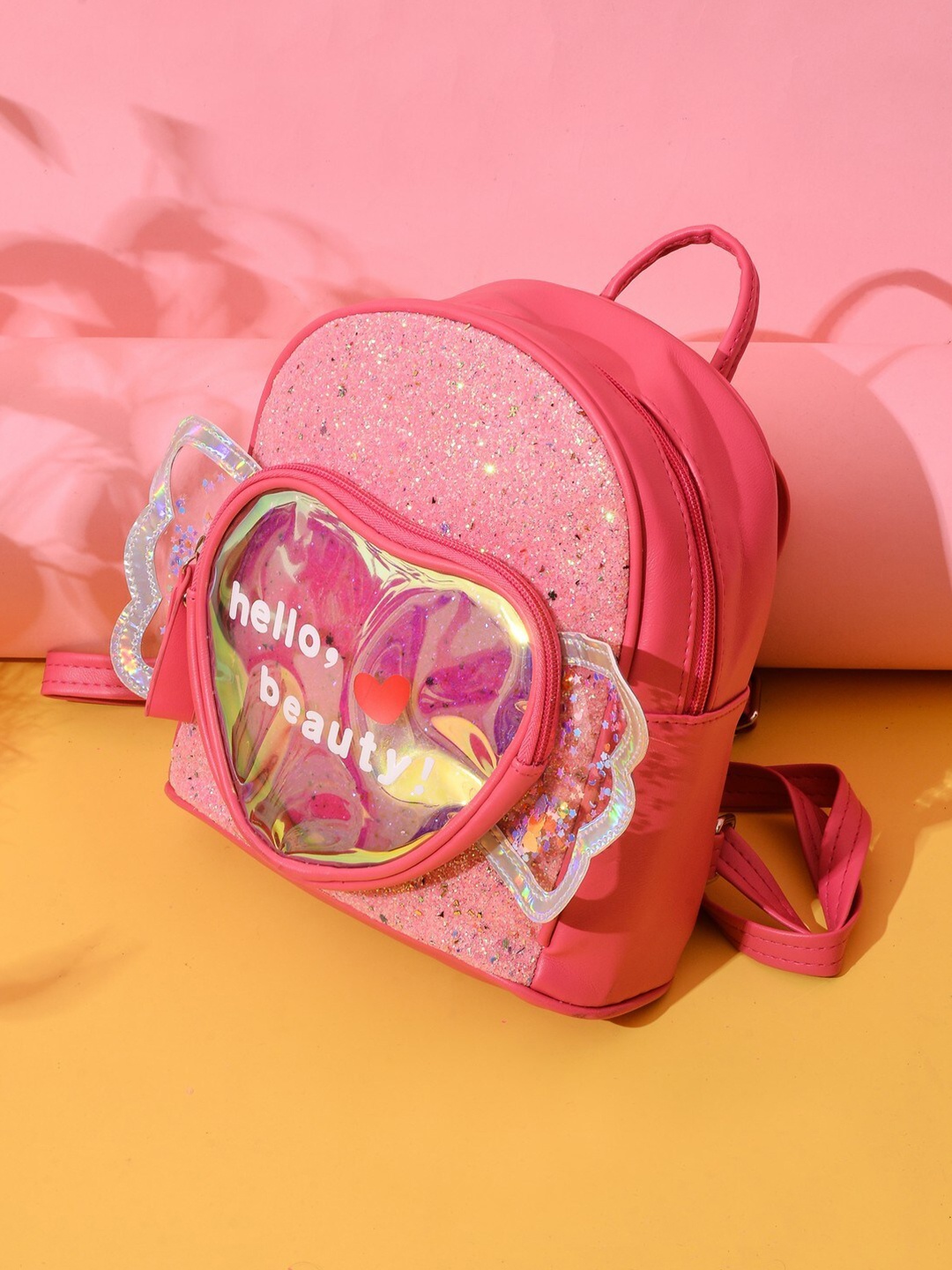 

POPLINS Kids Embellished Bow Backpack, Pink