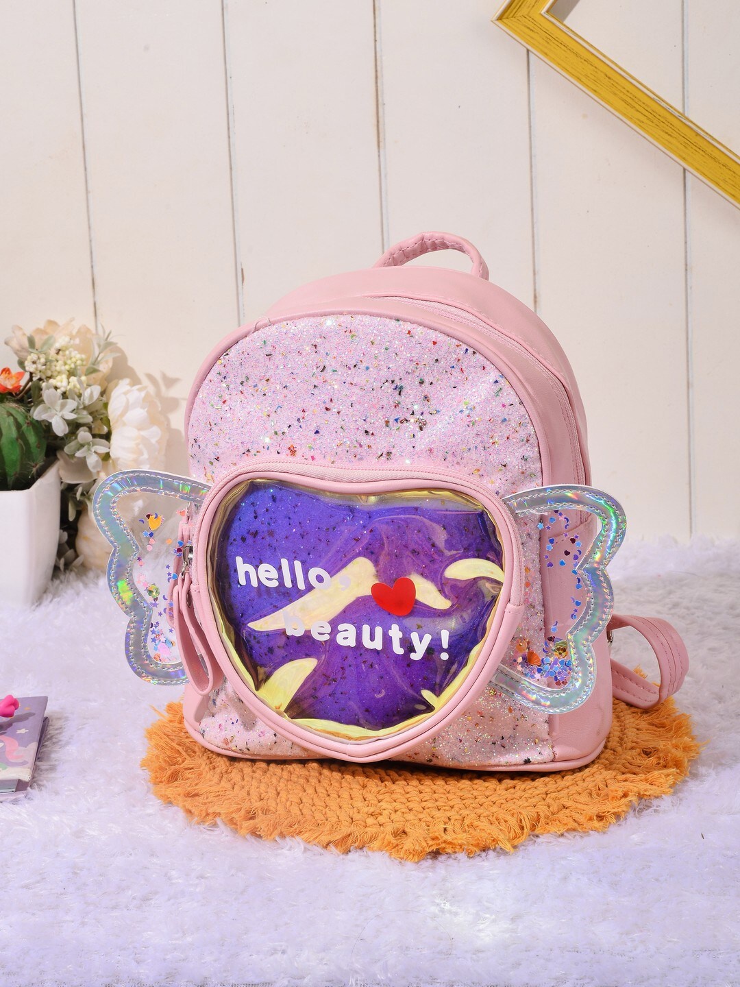 

POPLINS Kids Graphic Backpack, Pink