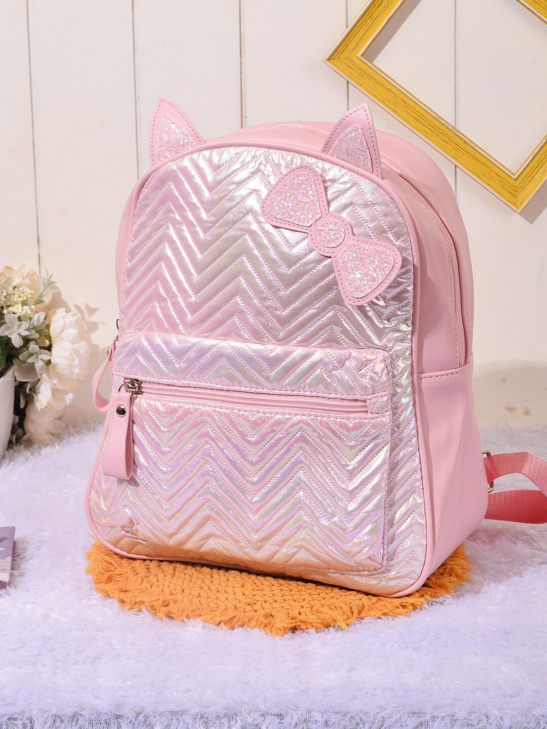 

POPLINS Kids Graphic Backpack, Pink
