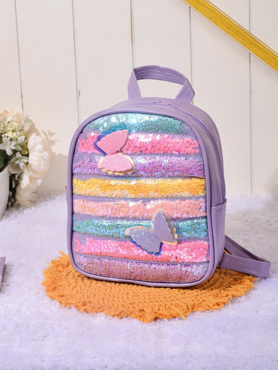 

POPLINS Kids Graphic Backpack, Purple