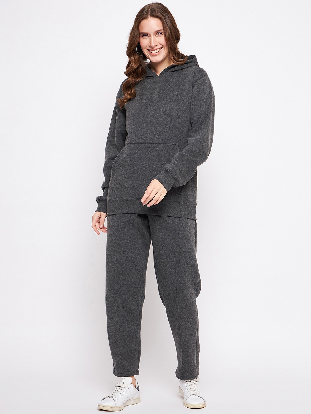 

TULIP 21 Hooded Sweatshirt With Trousers, Grey melange