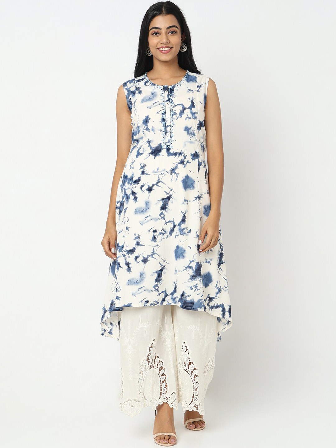 

Ethnicity Abstract Printed Kurta, Blue