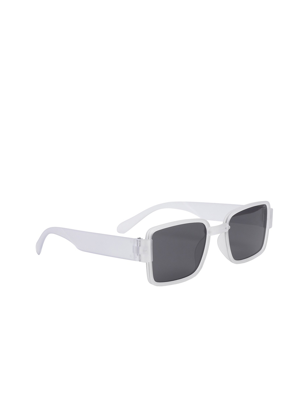 

CRIBA Unisex Square Sunglasses with UV Protected Lens CR_SMILTY_B-WHT, White