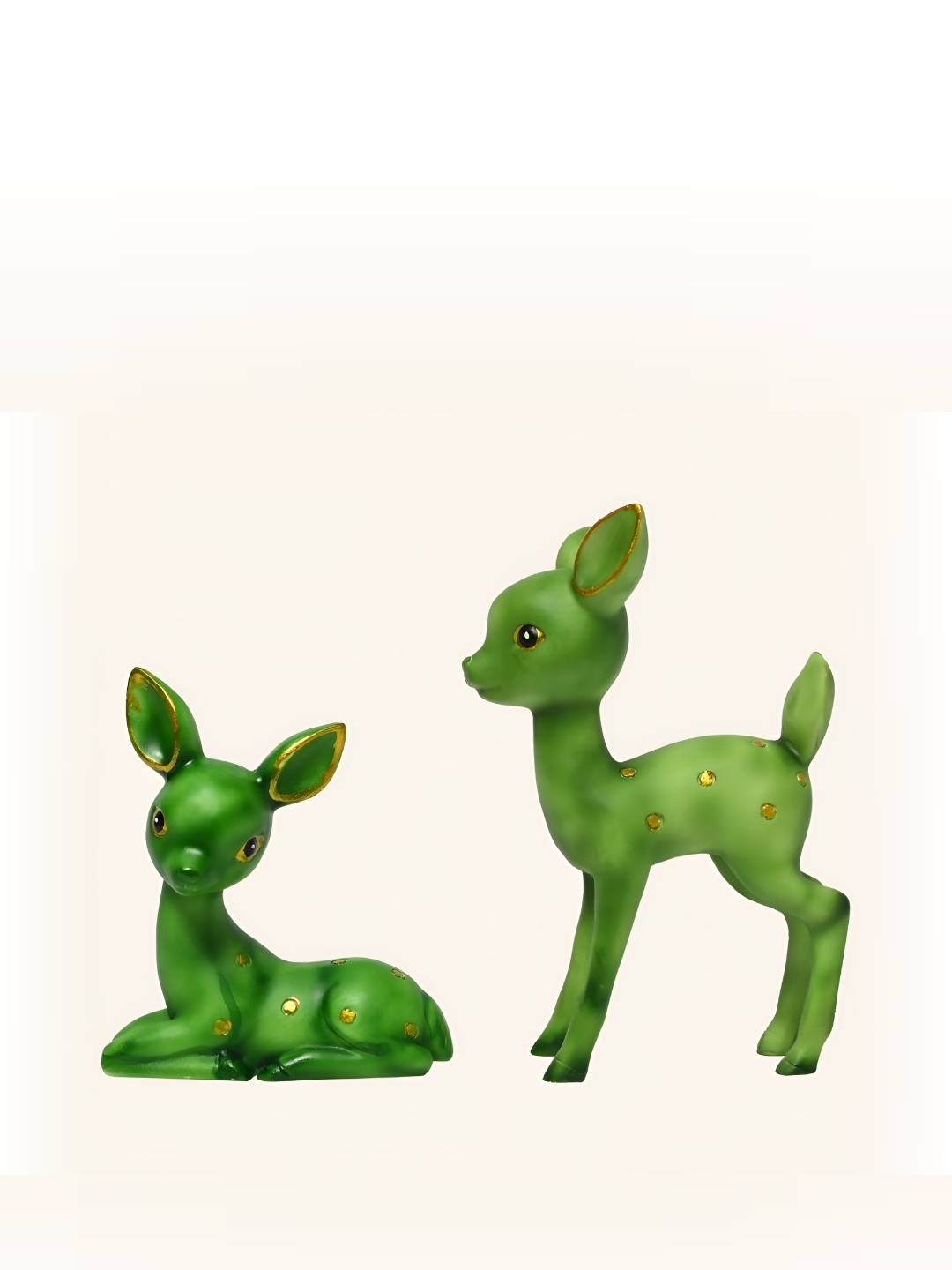 

Vikarafty Green 2 Pieces Medium Deer Figurine Showpieces
