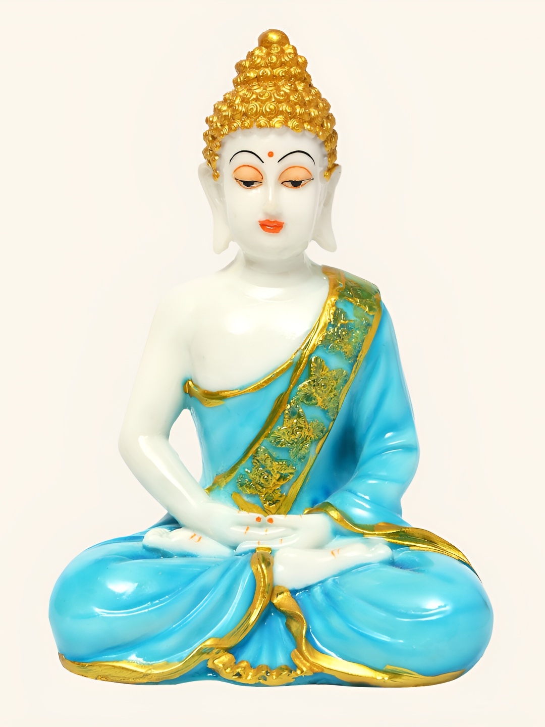 

Vikarafty White & Blue Medium Religious Idol Showpiece