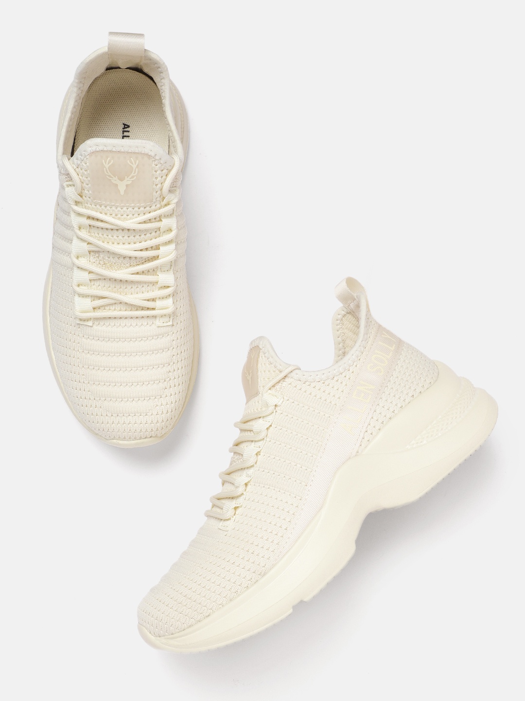 

Allen Solly Women Woven Design Sneakers, Off white