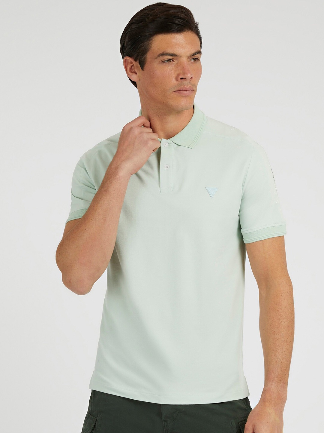 

GUESS Slim Fit Polo Collar T-shirt, Blue