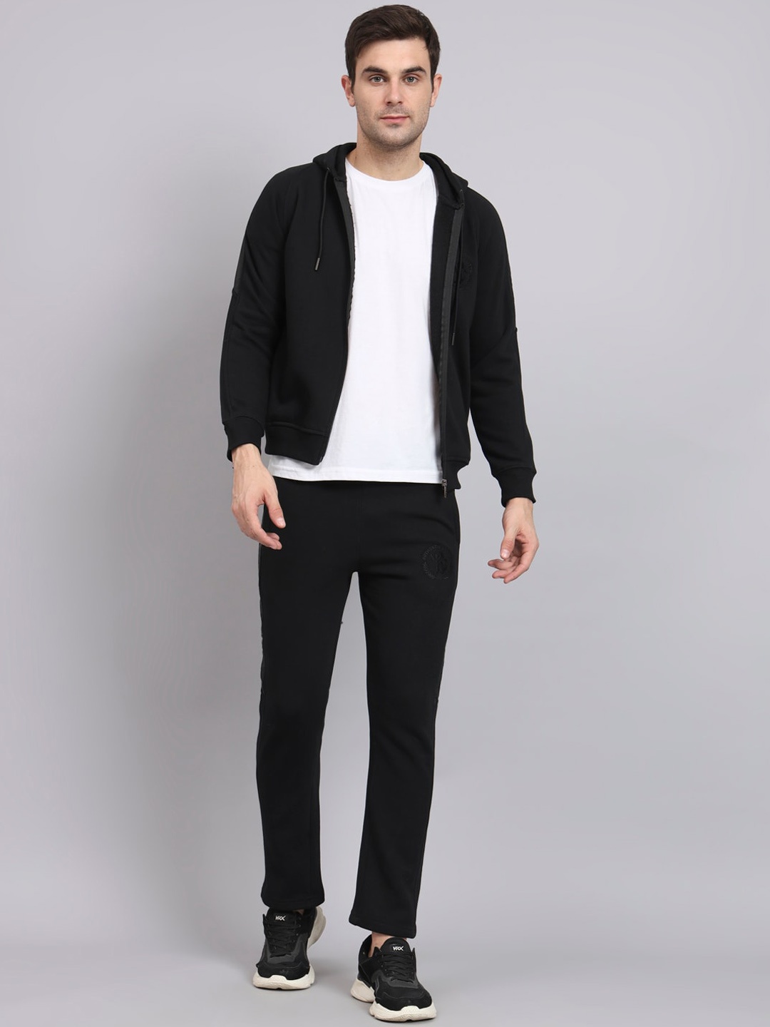 

39 THREADS Hooded Fleece Tracksuits, Black